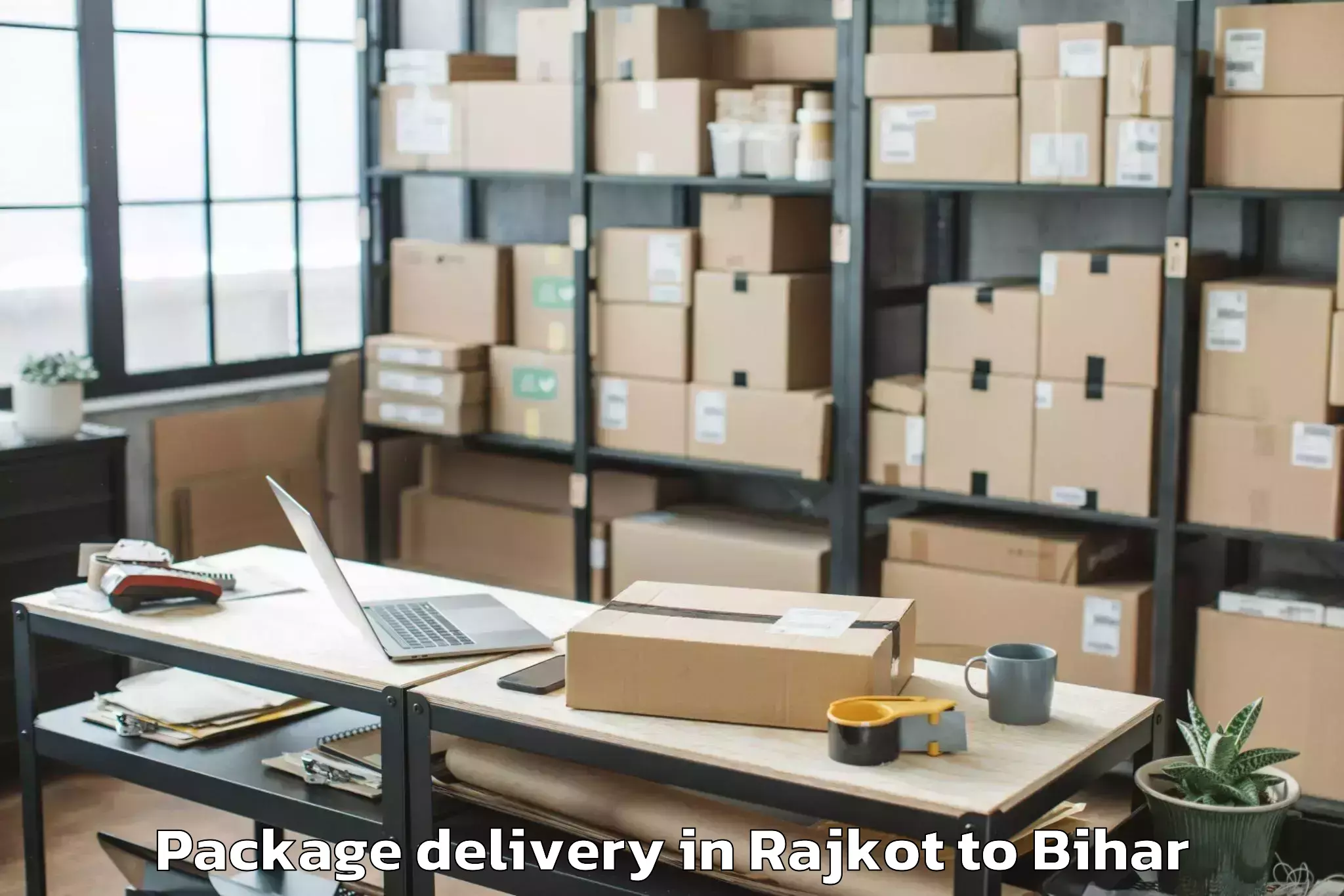 Reliable Rajkot to Ladania Package Delivery